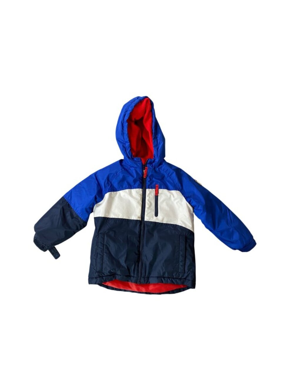 Snozu Boys 2-Piece Blue & Navy Hooded Winter Jacket & Snow Bib Set Size 4T - Picture 2 of 16